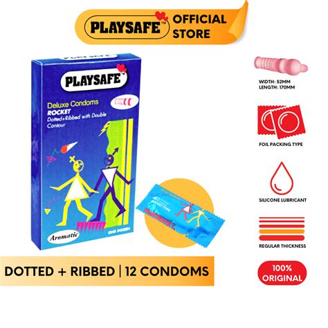 rocket condom|Playsafe Rocket Type Condom Ribbed Dotted (12's).